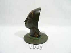 Statuette Art Deco Femme Bronze Pal Bell Maurice Ascalon Design Israel