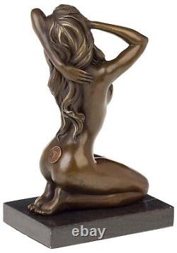 Statuette de femme nue style ancien/art déco bronze