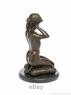 Statuette de femme nue style ancien/art déco bronze