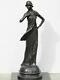 Tassel Jeune Femme Modiste Superbe Statue Bronze 95cm Style Art Deco Années 20