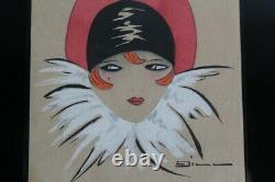 Tableau Peinture Dill Femme Art déco 1930 (52837)