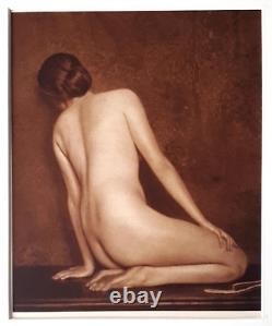 Tare curiosa photographie grande heliogravure femme photo Art Déco nu féminin