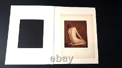 Tare curiosa photographie grande heliogravure femme photo Art Déco nu féminin