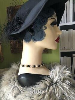 Tête mannequin femme style 1900 1920 Belle Epoque Marotte Art DECO Shabby