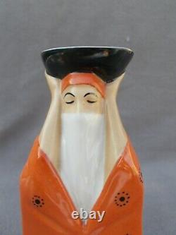 Veilleuse brûle parfum en porcelaine art deco HARVA 1930 femme orientale statue