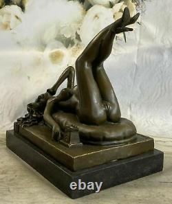 Vintage Style Preiss Allemand Art Déco Érotique Nu Femme Vieux Bronze Statue Nr